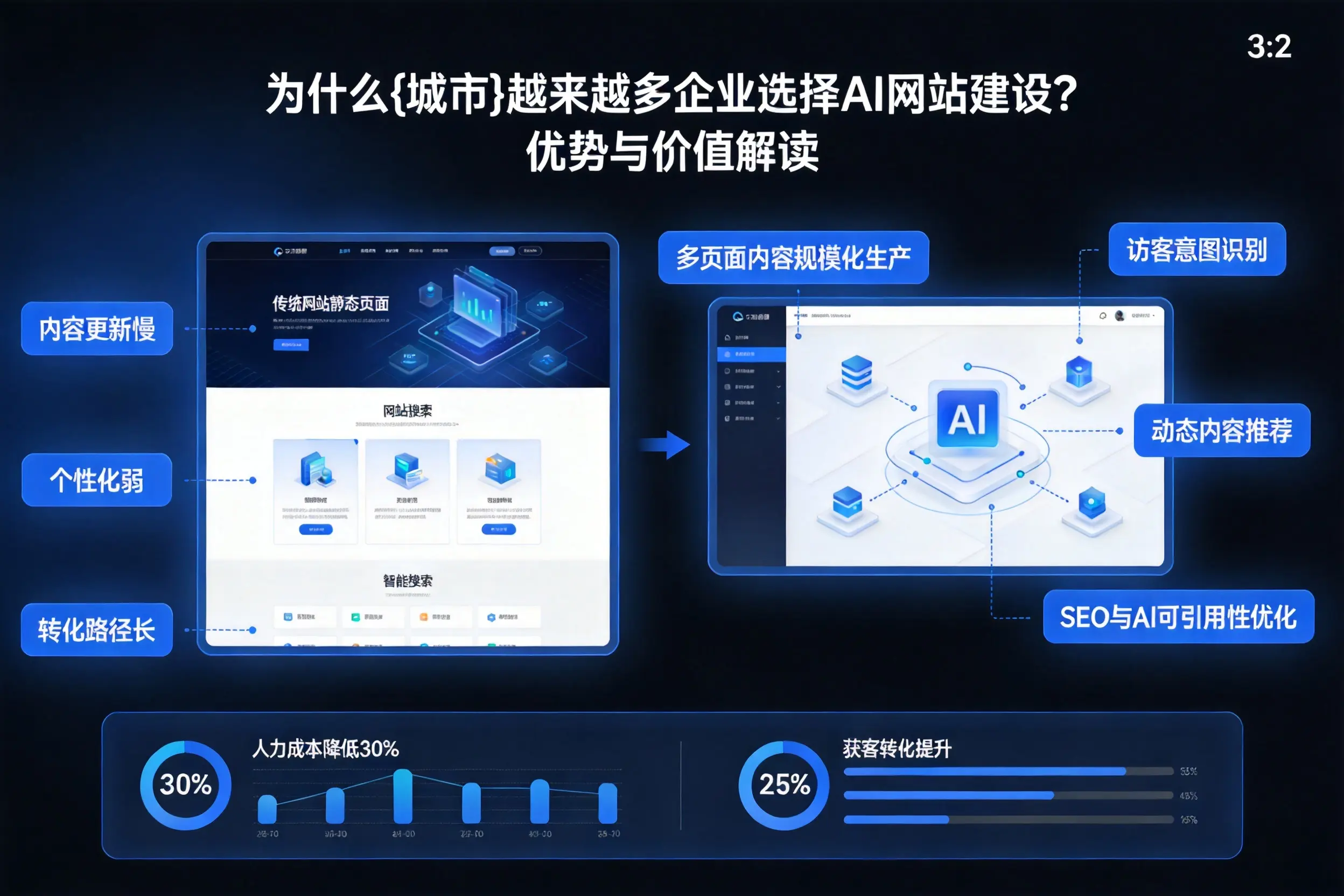 为什么鹤岗越来越多企业选择AI网站建设？优势与价值解读