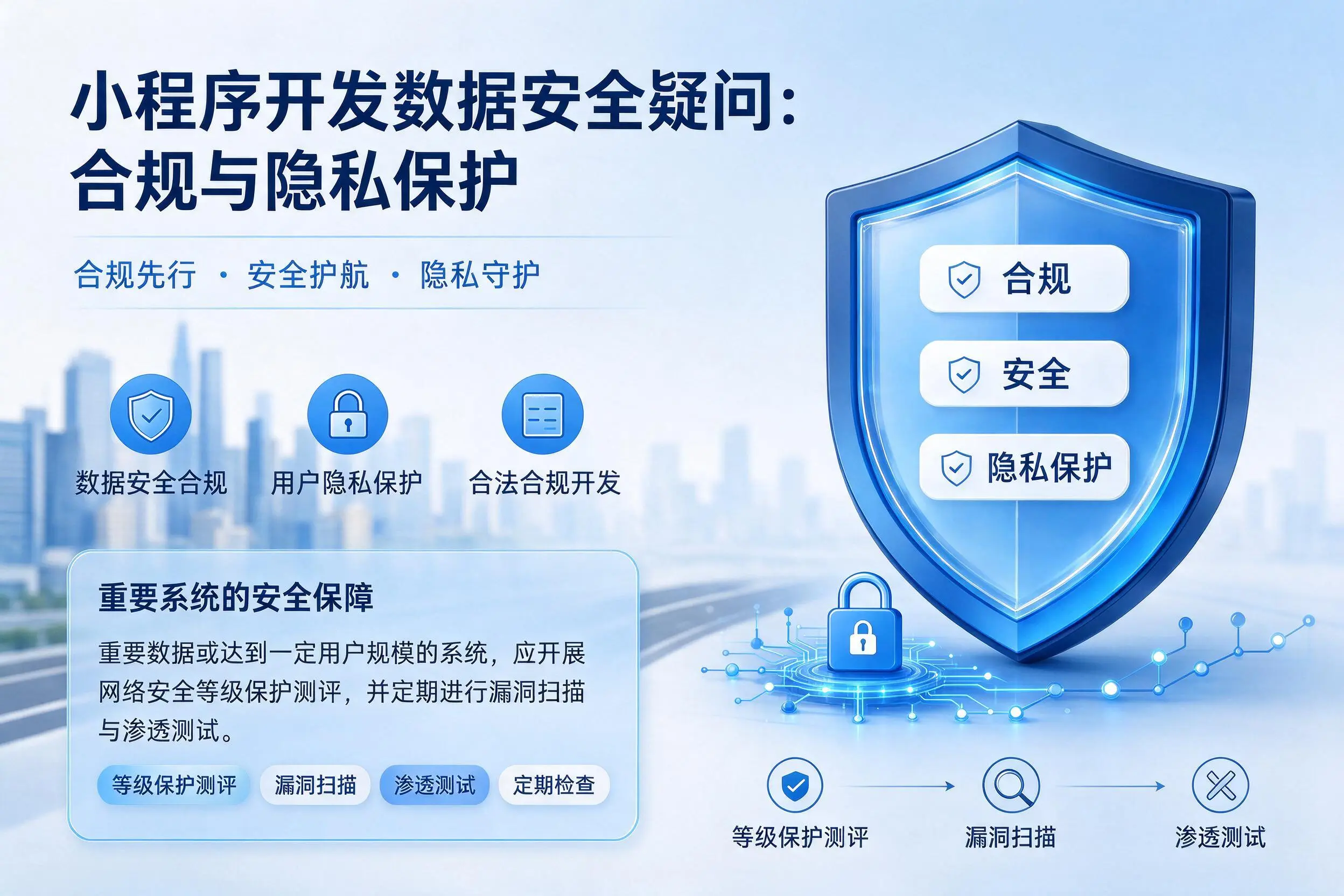 鹤岗小程序开发数据安全疑问:合规与隐私保护