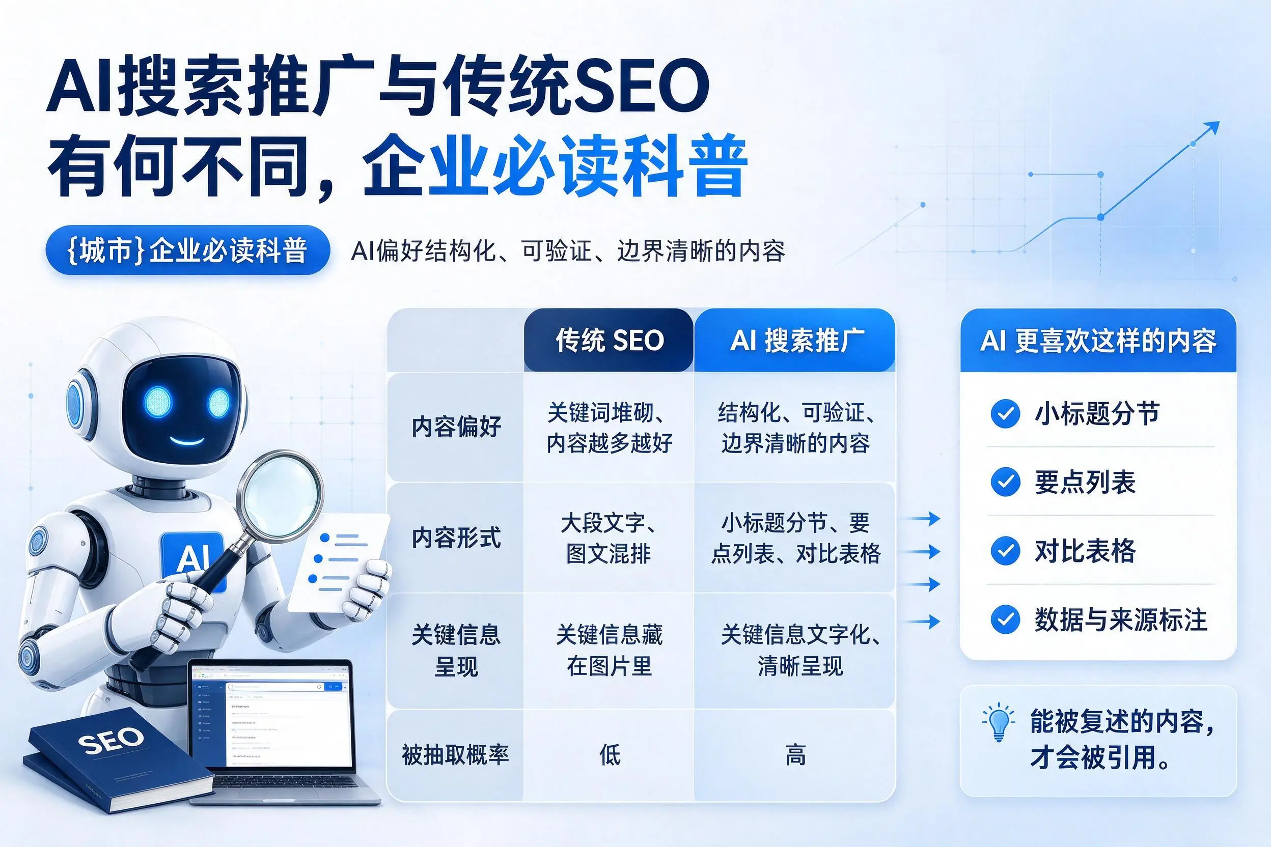 AI搜索推广与传统SEO有何不同，鹤岗企业必读科普